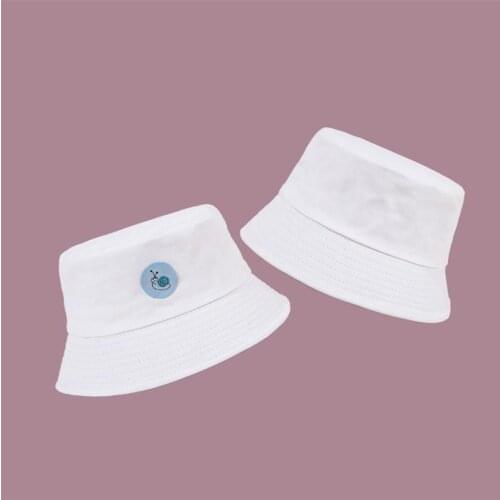 New Style Fashion Joker Lovely Snail Bucket Hat Fisherman Hat Outdoor Travel Hat Sun Cap Hats for Men and Women 43