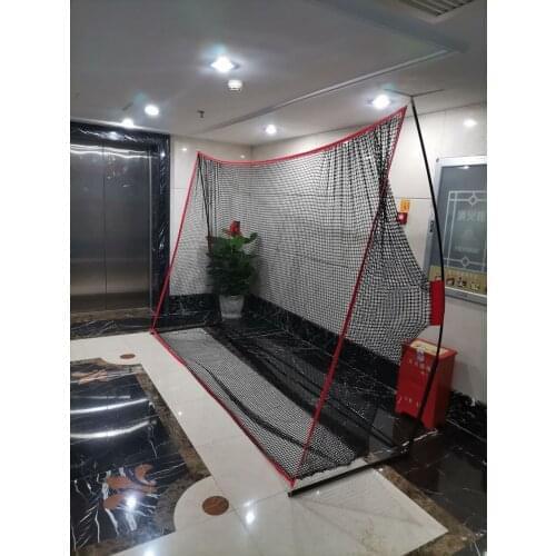 HOT Portable 3M*2.14M Golf Practice Hitting Swing Nylon Net For Indoor Outdoor Detachable Golf Cage Training Aids With Carry Bag