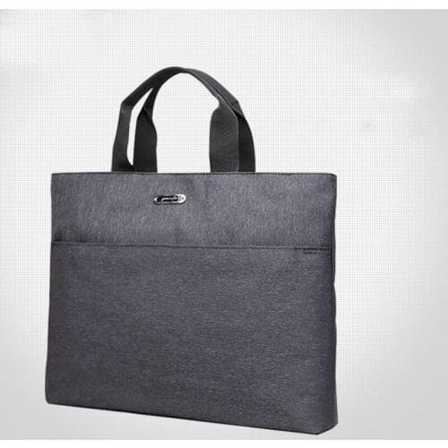 Portable Document Bag A4 Large Capacity Briefcase for Male and Female Business Office Government Conference Portfolio Waterproof