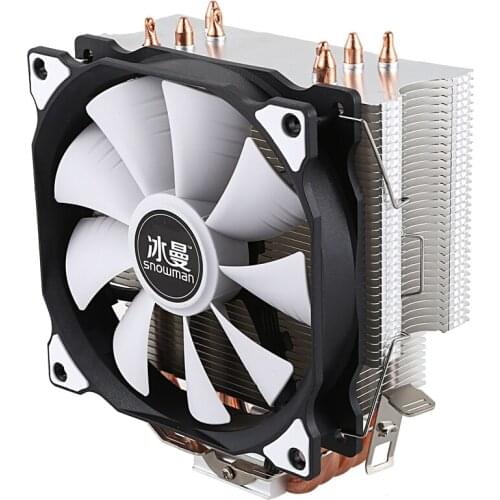 SNOWMAN CPU Cooler Master 5 Direct Contact Heatpipes freeze Tower Cooling System CPU Cooling Fan with PWM Fans Processor cooling