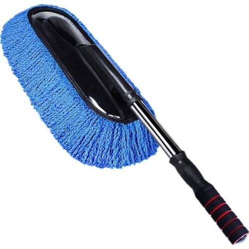 Retractable Car Cleaning Brush Mop Car Dust Collector Multifunctional Car Washing Brush Microfiber Dust Mop