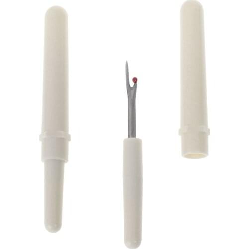 2pcs Sharp Seam Ripper Cross Stitch Unpicker Sewing Craft Tool Plastic Handle Thread Cutter Q9QA