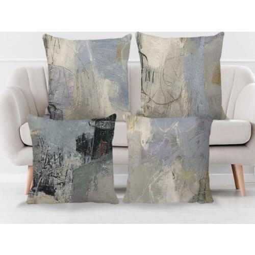 4 PCS Nordic Cushion Covers 45X45CM Throw Pillows Cover Modern Fashion Home Sofa Bed Pillow Case Decorative