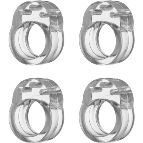 4PCS Door Stopper Transparent Silica Gel Door Handle Buffer Wall Protection Safety Shock Absorber Door Handle Bumpers Baby Safe