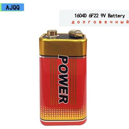 AJQQ 8PCS 1604D 6f22 Battery 9v Zinc Carbon Use for Multimeter Microphone Toy Remote Control