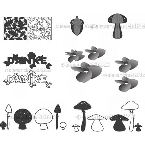 CH 2020 New mushroom Metal Cutting Dies Stencils for DIY Scrapbooking/photo Album stamps Decorative Embossing DIY Paper Card
