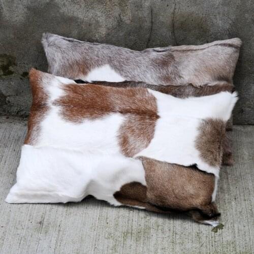 CX-D-134A Natural Color Lamb Fur Pillow ~Drop Shipping