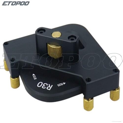 Woodworking fillet chamfering template quick change R angle arc right angle bevel template electric wood milling trimming tools