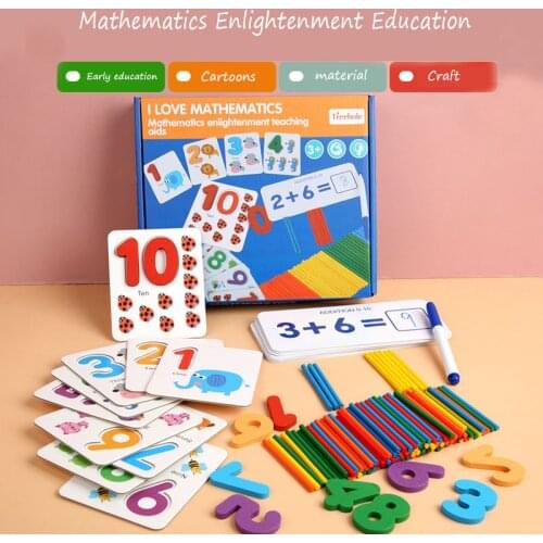 Childrens Baby Early Educational Toys Wooden English Letter Learning Cards Set Word Spelling Games Toy Number Puzzle Practice