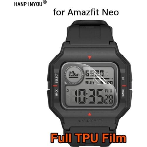 For Xiaomi Huami Amazfit Neo Wrist Band Bracelet Clear Soft TPU Full Cover Film Screen Protector (Not Tempered Glass)
