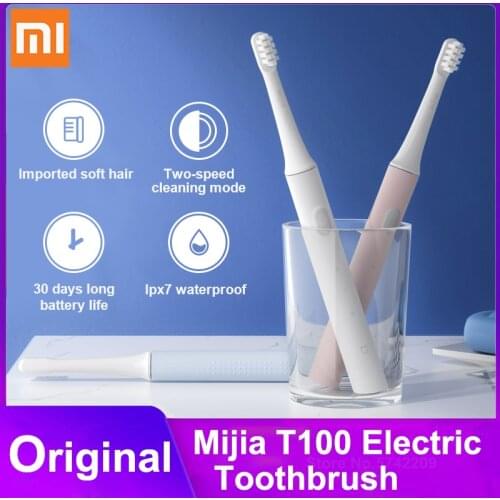 Xiaomi Mijia Sonic Electric Toothbrush T100 Cordless USB Rechargeable Toothbrush Waterproof Ultrasonic Automatic Tooth Brush