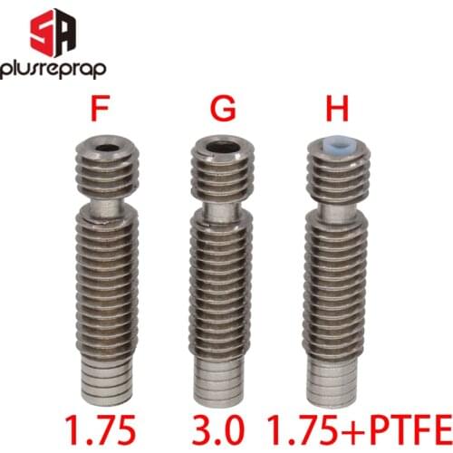 Throat M6 26mm for V6 Wade Short Distance Heat Break Hotend1.75 /3.00mm Filament Stainless Steel 3D Printer Parts