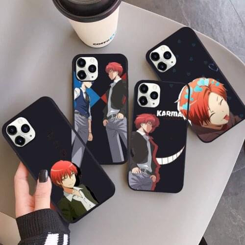 Karma akabane assasination classroom Phone Case for iPhone 12 11 mini pro XS MAX 8 7 6 6S Plus X 5S SE 2020 XR