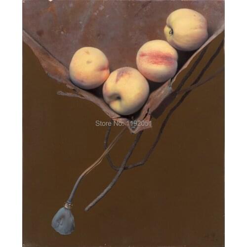 Hyperrealism still life painting contemporary Chinese art masterpiece reproduction museum quality printing peaches