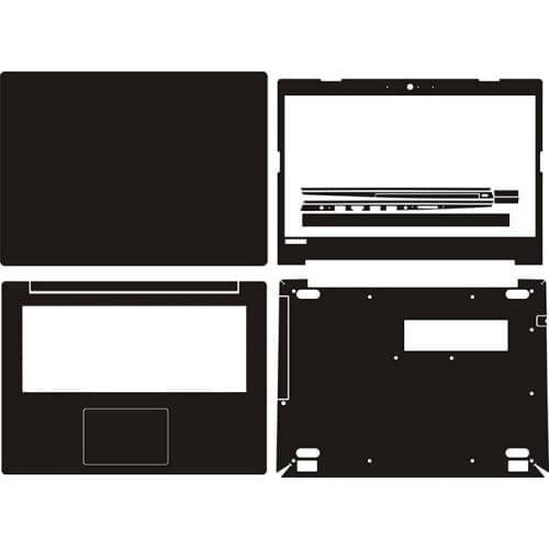 KH Carbon fiber Leather Laptop Sticker Decal Skin Cover Protector for Lenovo IdeaPad 330C 14 330c-14 14"