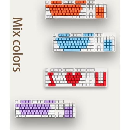 2021 New ABS Transparent Keycap For Mechanical Keyboard RGB Backlit Computer Accessories Switch Pudding Set PC Gamer Office 2019