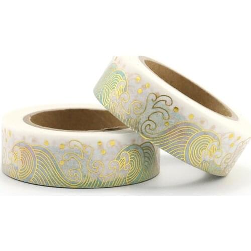 1PCS Foli Cloud Washi Tape DIY Decoration Scrapbooking Planner Masking Tape Kawaii Stationery Adhesive Tape