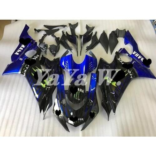 New ABS Fairings kit Fit for YAMAHA YZF-R6 2017 2018 2019 2020 R6 17 18 19 20 black blue