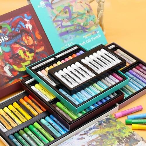 Kuelox Art Soft Oil Pastel Crayon Full Set Macaron Morandi Artist Grade Artist Student Graffiti Oil Pastel Painting Drawing Art