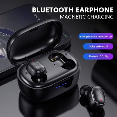 TWS Portable Wireless Earphone Noise Cancelling Bluetooth5.0 Headphone Handsfree Stereo Headset TWS Earbud With Microphone