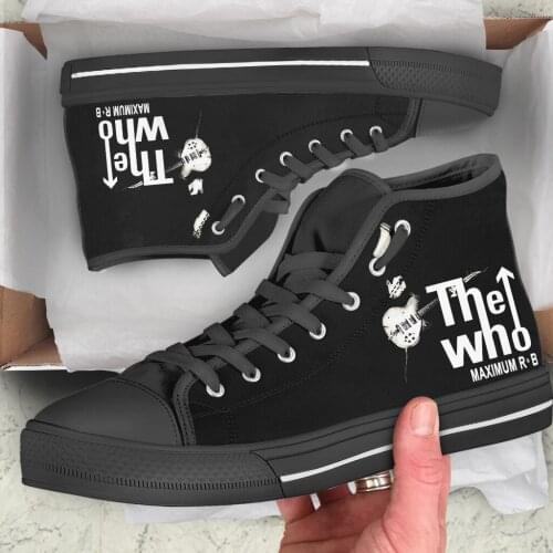 The Who Maximum R&B NEW Arrive Fashion Lightweight High Top Canvas Shoes Men Women Casual Shoes Breathable Sneakers