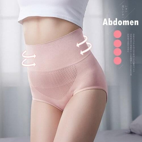 New 3D Honeycomb High Waist Womens Sexy Cotton Underwear Womens Seamless Body Shaping Underwear Sexy Cotton Lace Panties