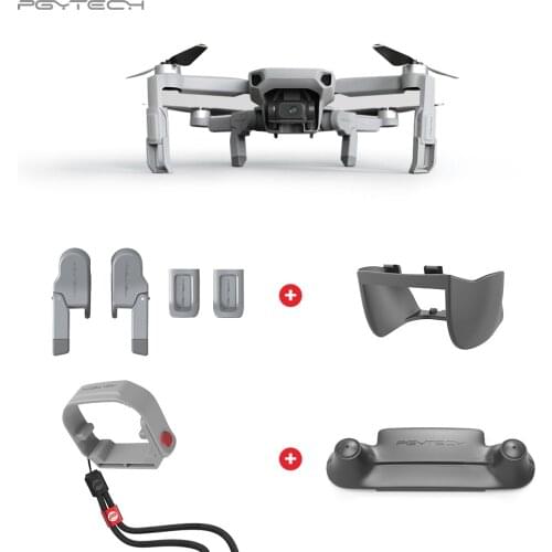 PGYTECH DJI Mini 2 Lens Hood Cover Landing Gear Extension Controller Rocker Propeller Holder for DJI Mavic Mini/2 Accessories