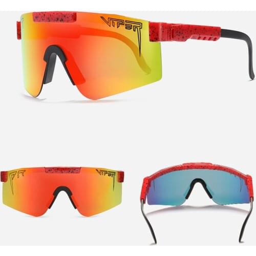 Pit Viper Polarized Sunglasses MTB Cycling Bicycle Glasses Windproof Ski Outdoor Sport Sun Glasses Acetate Frame UV400 Goggles