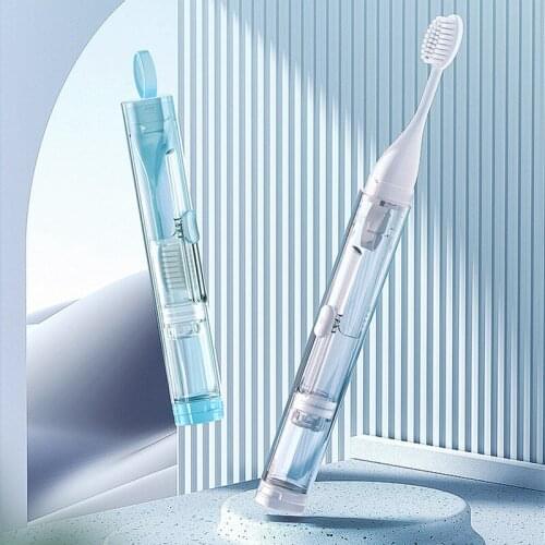 1PC Portable Folding Toothbrush Travel Toothbrush Set Creative Tooth Clean Tools Can Hold Toothpaste