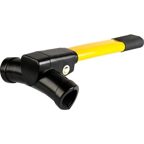 Anti-thief Retractable T-bar Car Lock T-shaped Steering Lock Car Steering Lock Steering Wheel Immobiliser for Car Vehicle Van