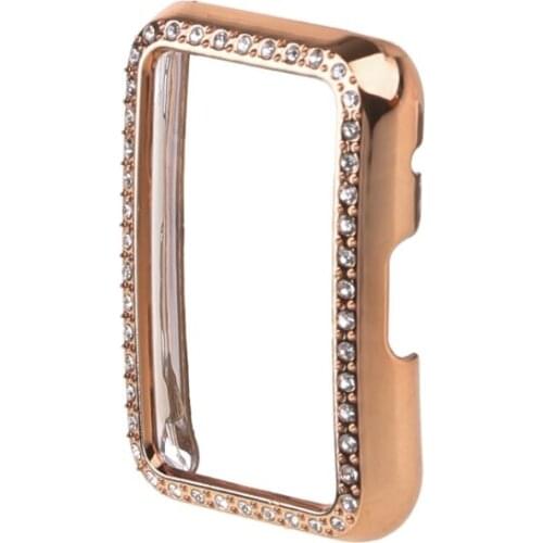G5AA Colorful Rhinestone Bumper Hybrid Shell PC Watch Cover Case For -HUAWEI Watch Fit Smart Band Protector