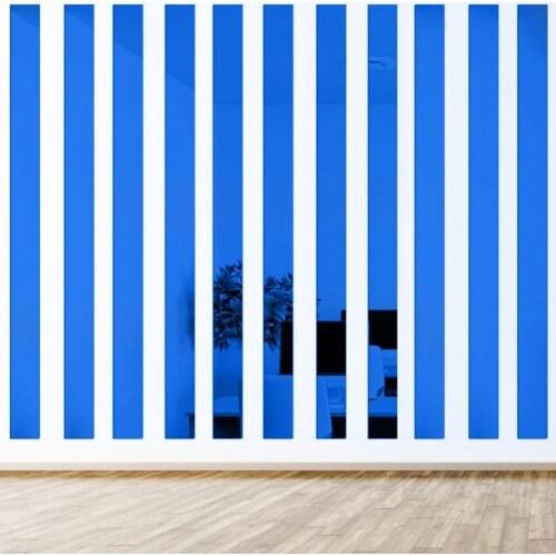 Self Adhesive Practical Easy to Remove Stripe Wall Stickers for Living Room