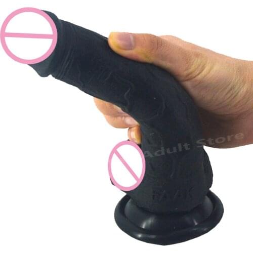 Silicone Brown Big Dildo Realistic Horse Dick Masturbator for Woman Vaginal Stimulator Powerful Suction Cup Penis Cock Sex Toys