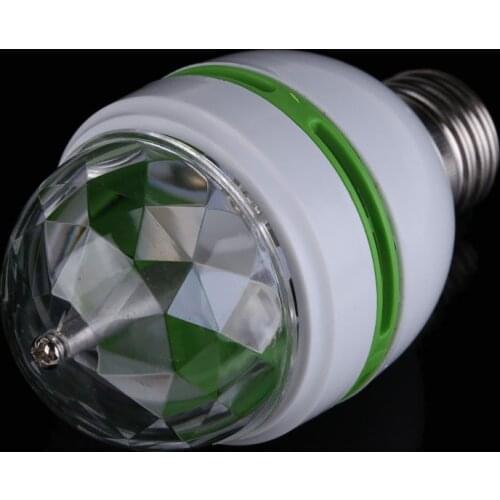 1- 8X Lampada LED Lamp E27 6W 9W 85-265V Colorful Auto Rotating RGB Bulb Crystal Stage Light Magic Balls DJ party disco effect