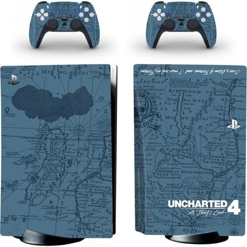 Uncharted 4 PS5 Disc Skin Sticker Protector Decal Cover for PlayStation 5 Console & Controller PS5 Skin Sticker Vinyl