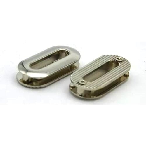 1 Inch Silver Oval Eyelet with screws 25mm metal Nickel Eyelet for Bags