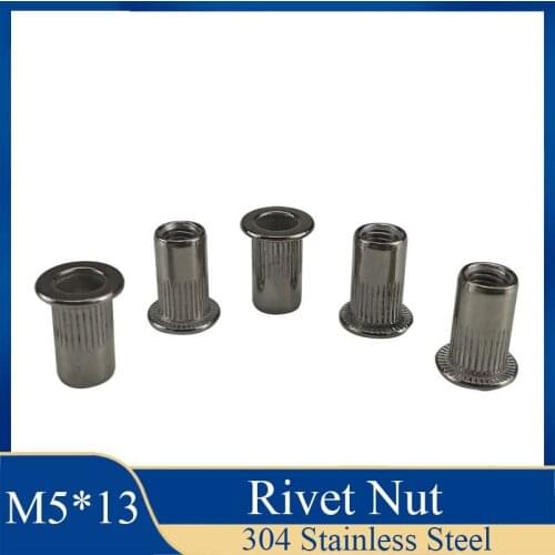 1Pcs M5*13 Rivet Nuts Rivnuts Blindnuts Nutserts Nuts Insert Rivet