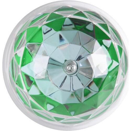 10pcs New RGB E27 G60 LED Crystal DJ Stage Light Bulb 16 Full Colors Auto Rotate Lamp