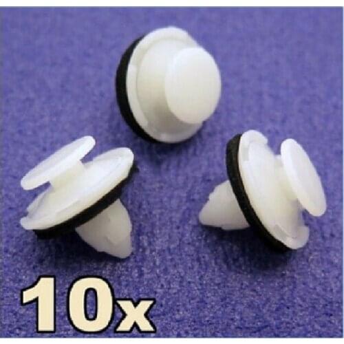 10x Boot Lid / Tailgate Trim Clips- For Honda Civic (8th Gen) & CRV (3rd Gen)