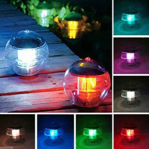 1x For Swimming pools Outdoor Floating Ball Lamp Solar Color Changing Swimming Pool Party Night Light Decor Lantern