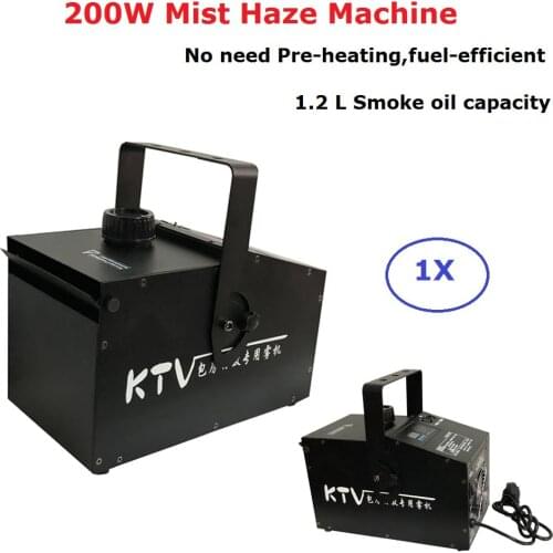 200W Mist Haze Machine 1.2L Fog Machine DMX512 Stage Smoke Machine Professional Dj Bar Party Shows Lights Equipments LED Fogger