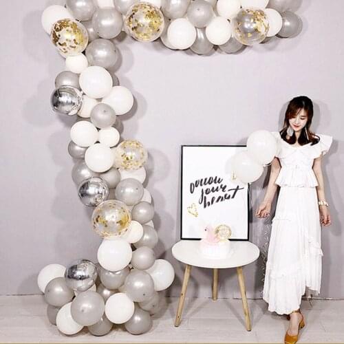 5M Balloon Chain PVC Rubber Balloon Arch DIY Latex Balloons Modeing Tool Plastic Chain For Birthday Party Wedding Decoration