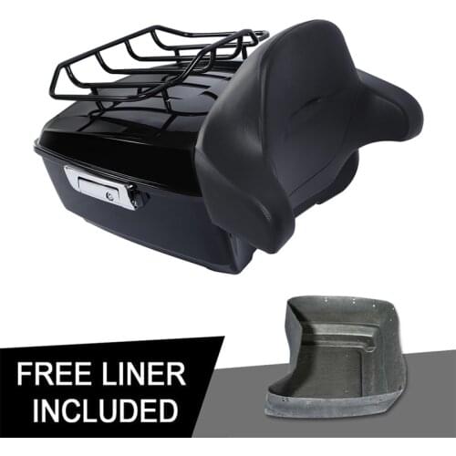 Motorcycle King Pack Trunk Luggage Rack Backrest For Harley Tour Pak Touring Road King Road Glide Street Glide 2014-2019