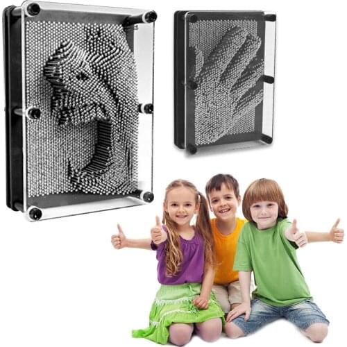 Pin Art 3D Sculpture DIY Needle Changeable Carving Mold Desk Kid Toy Decorative Room Ornaments Home Decoration Accessories