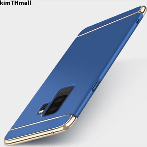 Case For Samsung Galaxy J4 J400F 2018 Cover for Samsung J6 J600F case Royal Gold Metal Plating Hard Removable Case kimTHmall
