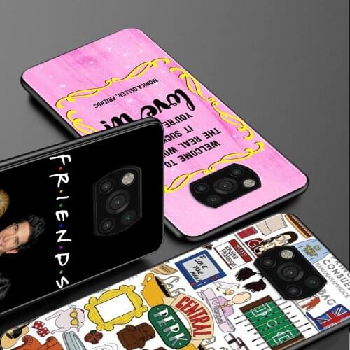 Friends for Xiaomi Poco X3 Pro X3 NFC F3 M3 F1 TPU Case for Redmi Note 8 8T 9 9T 9S 10 Pro Soft Phone Shell