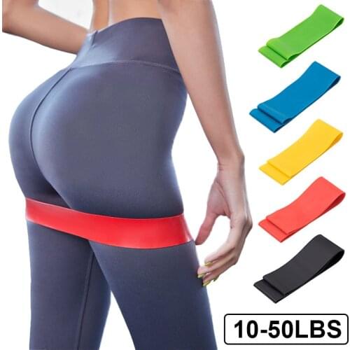 Yoga Resistance Rubber Bands Fitness Elastic Band Belt Sport Gym Pilates Workout Exercise Glute Training Equipment for Home