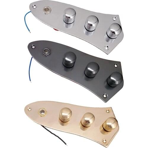 Bass Metal Wired 3 Band Control Circuit Board Plate for JB Jazz Bass Parts