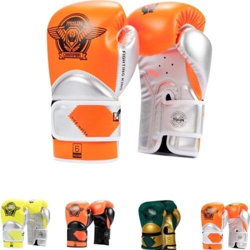 Professional for Children Karate Boxing Gloves Mitts Sanda Karate Sandbag Taekwondo Protector Gloves MMA Muay Thai 6oz bok