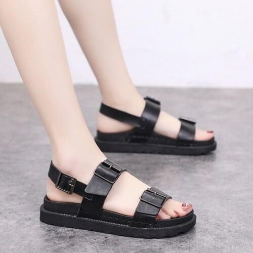 Womens Casual Summer Sport Sandals Shoes Couple Retro Flat Ankle Back Buckle Sandals Non-Slip Beach Light Couple Walking Shoes